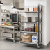 Thumbnail image #2 for Cambro Camshelving Elements XTRA 24 x 24 x 84 Inch 4-Shelf Stationary Add-On Polymer Shelving Unit