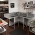 Thumbnail image #2 for John Boos Pro-Bowl 3-Compartment Corner Sink with Dual Drainboards