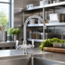 Thumbnail image #2 for OptiFlow Heavy Duty Deck Mount Dual Valve Pantry Faucet with 3-Inch Gooseneck Spout