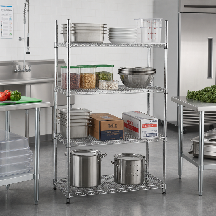 Product image #2 for Advance Tabco Special Value Series 24" x 21" Heavy Duty Chrome Plated Wire Shelf