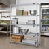 Thumbnail image #2 for EAGLEbrite 4-Tier Stationary Wire Shelving Starter Unit with QuadTruss, 42W x 21D x 63H, Zinc Finish