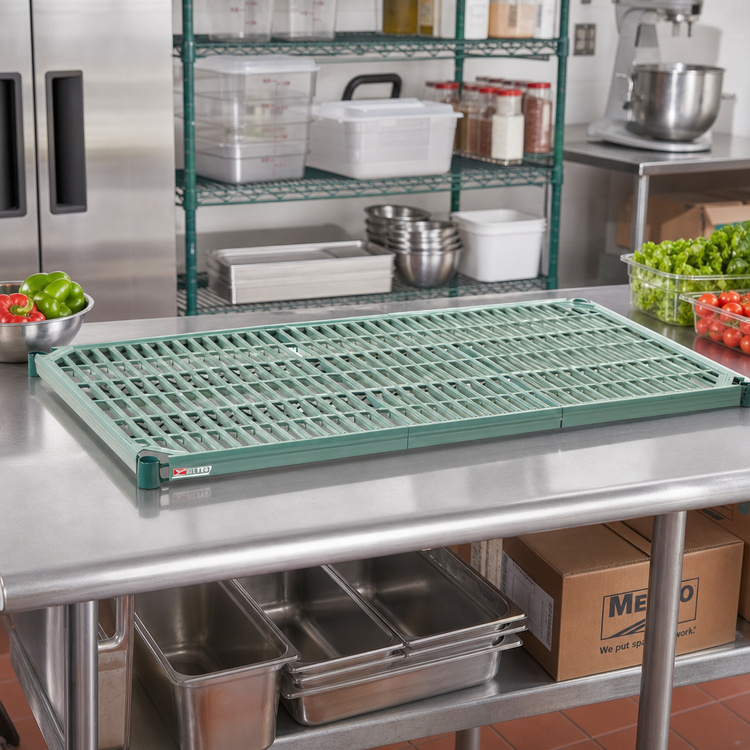 Product image #3 for Metro Super Erecta Pro 42 x 24-Inch Vented Polymer Shelf with Removable Mat and Epoxy-Coated Frame