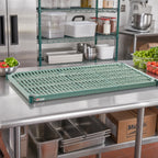 Thumbnail image #3 for Metro Super Erecta Pro PR2442NK3 42 x 24-Inch Vented Polymer Shelf with Removable Mat and Green Epoxy-Coated Frame