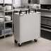 Thumbnail image #2 for Shelleymatic CAB2-913ET Mobile Enclosed Two-Stack Even Temp Heated Dish Dispenser