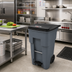 Thumbnail image #3 for BRUTE Step-On Rollout Trash Container with Hinged Lid, 65 Gallon, Gray