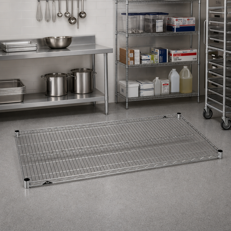Product image #2 for Metro Super Erecta Super Wide Stainless Steel Wire Shelf, 72 x 30-Inch