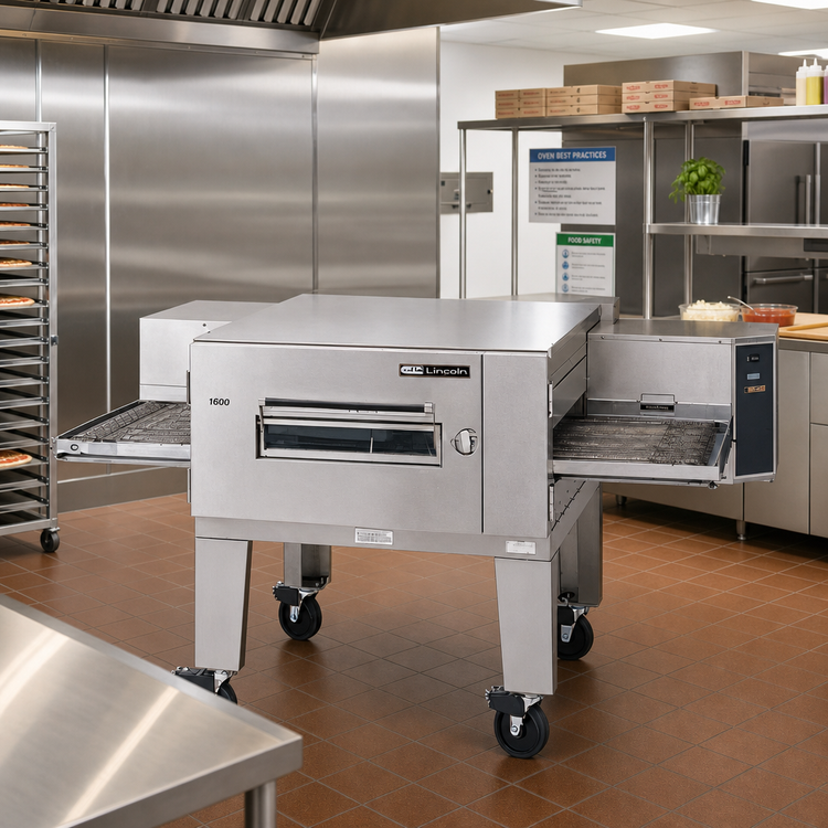 Product image #2 for Lincoln Impinger Low Profile 1600 Series Electric Single-Deck Conveyor Pizza Oven, 80-Inch Wide