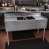 Thumbnail image #2 for BK Resources Two-Compartment Underbar Sink with Dual Drainboards and Faucet, 48 Inch Wide