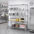 Thumbnail image #2 for Eagle Group 4-Tier Wire Shelving Starter Unit, 72 x 24 x 74 Inches, Stainless Steel Finish