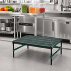 Thumbnail image #2 for Eagle Group QuadPlus QP-MDR2136E-GL Mobile Dunnage Rack, Louvered Polypropylene Mat, 36 x 21 x 14 Inches, 800 lb. Capacity