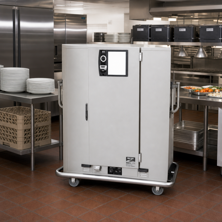 Product image #2 for Metro MBQ-120 Insulated Single Door Heated Banquet Cabinet, 120 Plate Capacity, 120V Electric