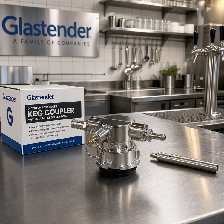 Product image #2 for Glastender D System Low-Profile Keg Coupler with Stainless Steel Probe