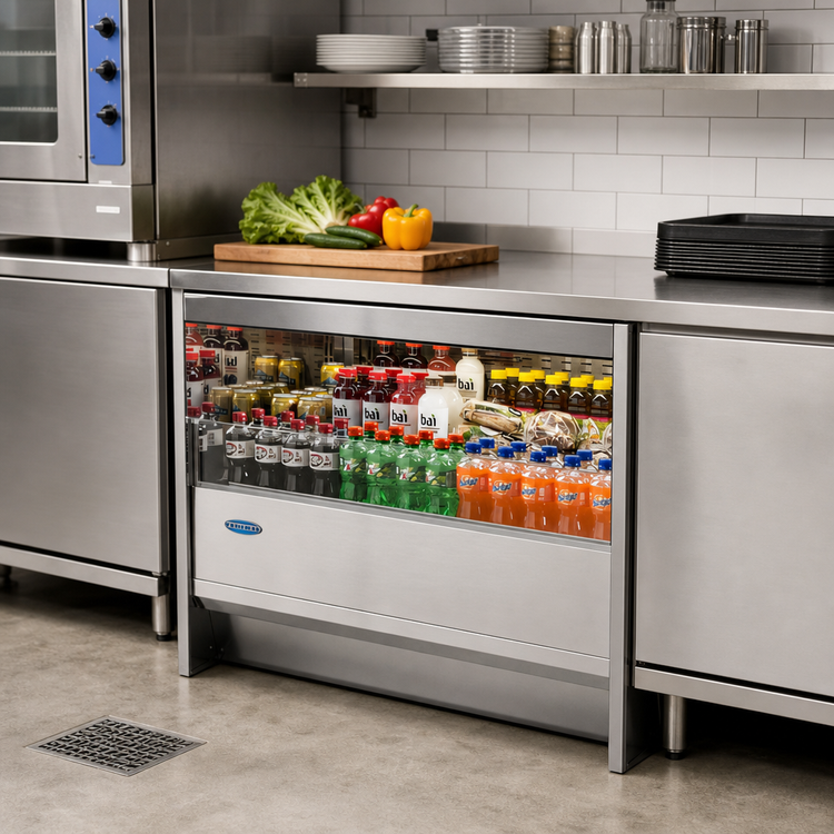 Product image #2 for Federal Industries UCR3633S 35.7-Inch Wide Undercounter Square End Refrigerated Self-Serve Display Case
