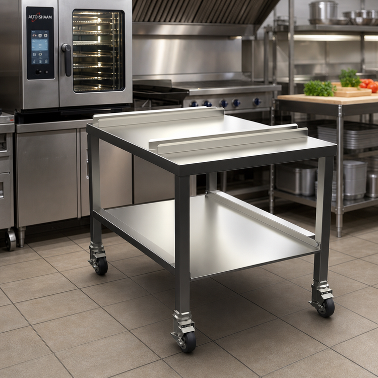 Product image #1 for Alto-Shaam Stainless Steel Equipment Stand with Casters and Lower Shelf