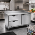Thumbnail image #2 for Beverage-Air 60-Inch Two-Section Worktop Freezer with Drawers and Solid Door, Self-Contained R290, 14.39 Cu. Ft.