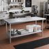 Thumbnail image #2 for Duke 314S-3060 Stainless Steel Work Table with Undershelf, 60 x 30 x 36 Inches, Flat Top