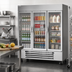 Thumbnail image #2 for Beverage-Air Horizon Series Dual-Temperature Three-Section Glass Door Reach-In Refrigerator/Freezer, Bottom Mount, Stainless Steel