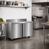Thumbnail image #2 for Delfield ST4448NP Two-Section Worktop Refrigerator, 48-Inch Wide, 2 Doors, 4-Inch Backsplash