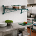 Thumbnail image #2 for Wall-Mount Cantilever Single Wire Shelf Kit, 30 x 18 Inches, Green Epoxy