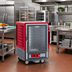 Thumbnail image #2 for Metro C5 3 Series Mobile Half-Height Heated Holding Cabinet with Clear Polycarbonate Door and Lip Load Slides