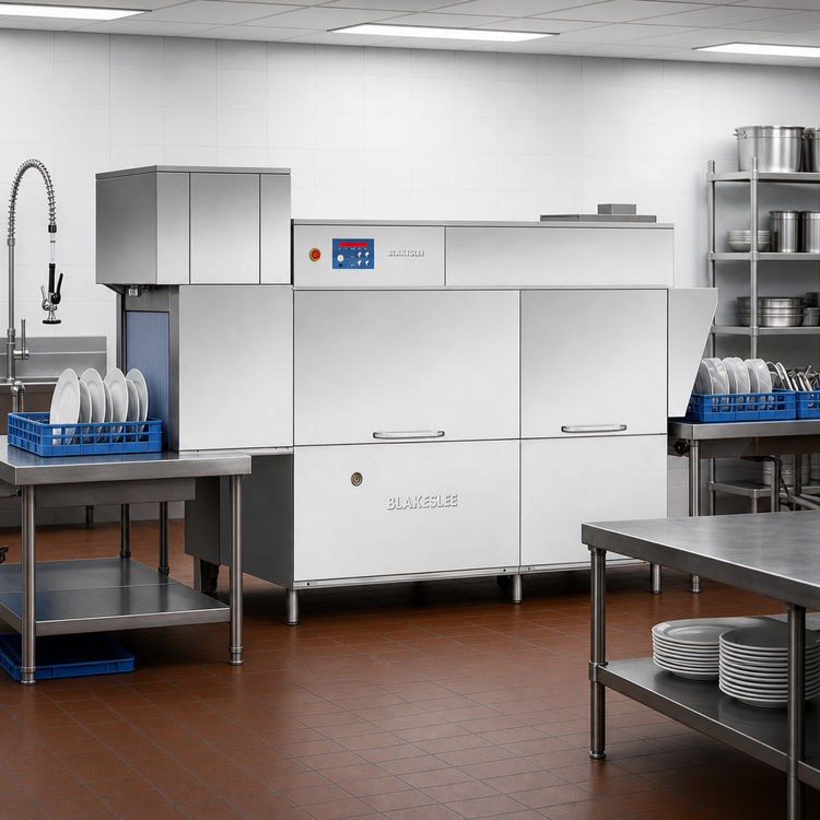Product image #2 for Blakeslee RC86 HRD99 High-Temp Conveyor Dishwasher with Prewash, Double Rinse & Double Tank
