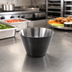 Thumbnail image #3 for American Metalcraft 4 oz Black Round Satin Stainless Steel Sauce Cup