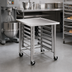 Thumbnail image #2 for Eagle Group Uni-Lok 30 x 30 Inch Mobile Mixer Stand with Galvanized Base and Stainless Steel Top