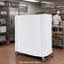 Thumbnail image #2 for Metro White Waterproof Banquet Cart Cover with PVC Zipper, 36 x 24 x 54 Inches