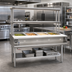 Thumbnail image #2 for Eagle Group 63-1/2-Inch Electric Hot Food Table with 4 Wet/Dry Sealed Wells and Double-Tier Flex-Master Overshelves