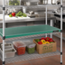 Thumbnail image #2 for QuadPlus 60 Inch x 18 Inch Solid Green Polymer Shelf Mat with Wire Quad-Adjust Frame
