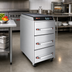 Thumbnail image #2 for Hatco Narrow Three-Drawer Freestanding Drawer Warmer with Programmable Digital Controller