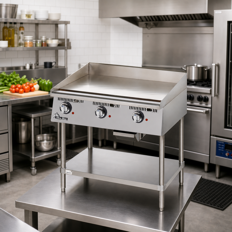 Product image #2 for Ultra-Max Heavy-Duty 48-Inch Electric Countertop Griddle with Polished Steel Plate