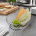 Thumbnail image #2 for American Metalcraft Oval Chrome-Plated Chicken-Wire Serving Basket