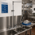 Thumbnail image #2 for BK Resources Optiflow Swing Arm Pre-Rinse Assembly with 12-Inch Add-On Faucet, 8-Inch On-Center Splash Mount