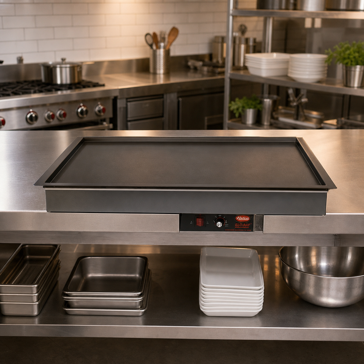 Product image #2 for Hatco Glo-Ray Built-In Rectangular Heated Shelf with Recessed Top, 49-1/2 x 21-Inch, 120V