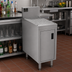 Thumbnail image #2 for Advance Tabco Prestige Supreme Stainless Steel Underbar Drainboard Cabinet with Removable Hinged Doors, 12 x 25 x 36 Inches