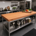 Thumbnail image #2 for Boos Block Full-Length Rail American Cherry Edge Grain Kitchen Countertop, 72