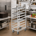 Thumbnail image #2 for Channel 446S Stainless Steel Single-Section Cafeteria Tray Rack, End-Load, 30-Tray Capacity for 15 x 20 Trays