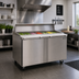 Thumbnail image #2 for Delfield Mega Top 60-Inch Two-Section Sandwich/Salad Prep Table Refrigerator with 12-Pan Top