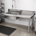 Thumbnail image #2 for Spec-Master Straight Soiled Dishtable with Pre-Rinse Sink, 96 Inch x 30 Inch, Right-to-Left, 14-Gauge Stainless Steel Top