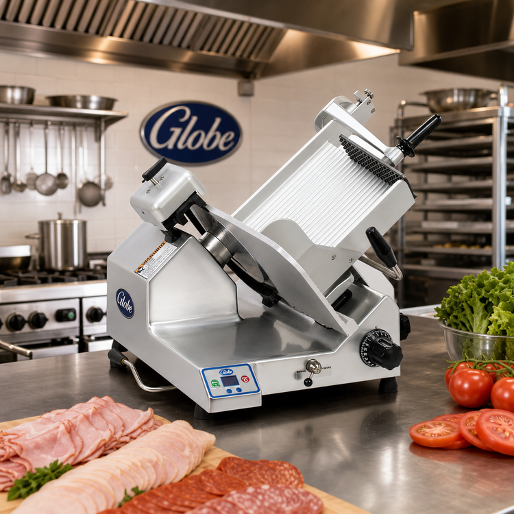 Product image #2 for Globe SG13A Premium Heavy-Duty Automatic Feed Commercial Slicer with 13-Inch Steel Knife