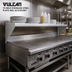 Thumbnail image #2 for Vulcan 72-Inch Stainless Steel Plate Rail Accessory for Griddles