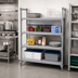 Thumbnail image #3 for Cambro Camshelving Premium 18-Inch x 60-Inch 4-Shelf Solid Polymer Shelf Kit, Speckled Gray