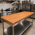 Thumbnail image #2 for Boos Block American Cherry Edge Grain Kitchen Countertop, 96 x 30 x 1-1/2 Inch, Varnique Finish