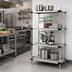 Thumbnail image #2 for Quantum 4-Shelf Solid Stainless Steel Shelving Starter Kit, 36 Inches x 21 Inches x 54 Inches