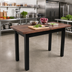 Thumbnail image #3 for John Boos American Black Walnut Edge Grain Wood Top Work Table with Painted Base, 60 x 36 Inches
