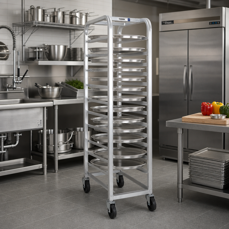 Product image #2 for Channel Lifetime Tough All-Welded Heavy-Duty Aluminum End-Load Platter Rack for 18-Inch Platters