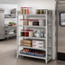 Thumbnail image #3 for Cambro Camshelving Premium 5-Tier Vented Stationary Starter Shelving Unit, 21 x 54 x 84 Inches