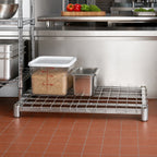 Thumbnail image #2 for Metro Super Erecta 1836DRS Stainless Steel Dunnage Shelf with Lift-Off Wire Deck, 36 x 18 Inches, 1600 lb Capacity