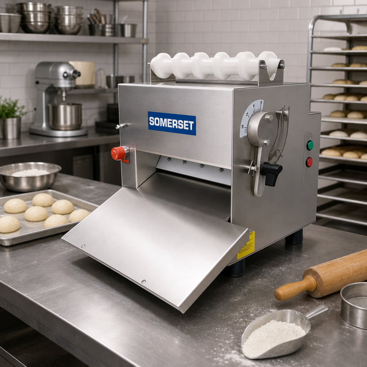 Product image #2 for Somerset Compact Bench Dough Sheeter with 11-Inch Synthetic Rollers